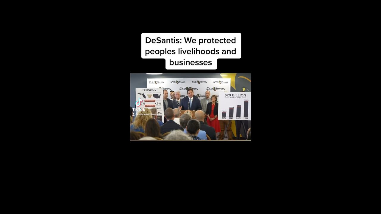 DeSantis: We protected peoples livelihoods and businesses