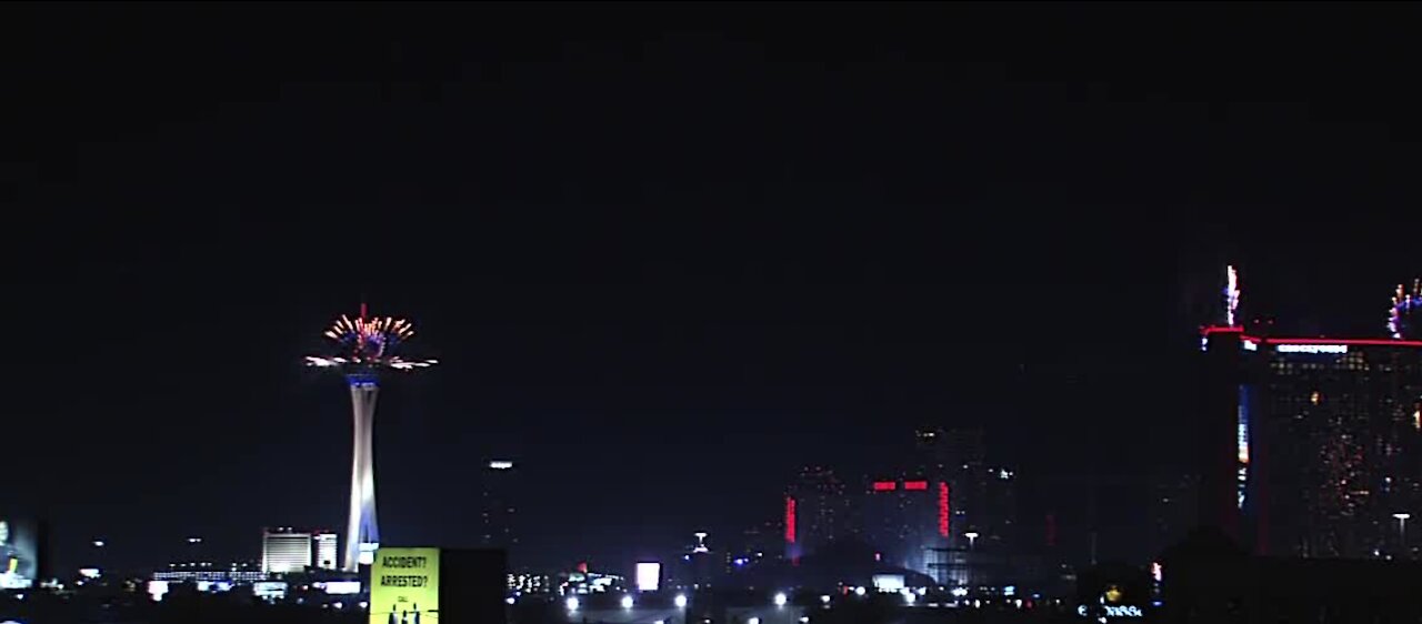 4th of July fireworks on Las Vegas Strip | 2021