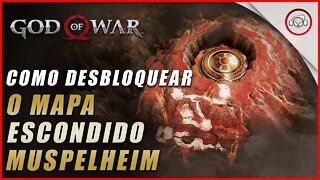 God of war, Como desbloquear o mapa ESCONDIDO em Muspelheim | Super dica