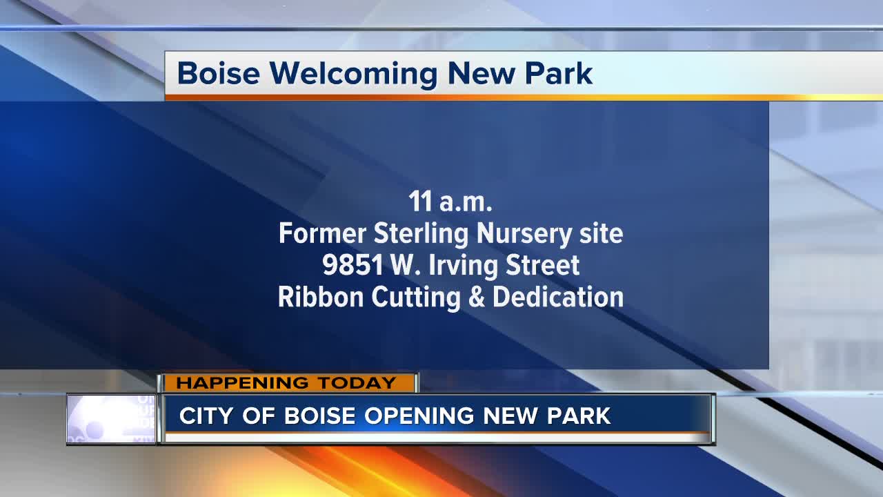 City of Boise opening new park