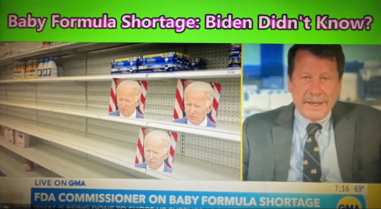 How Biden's Ignorance Led to the Baby Formula Shortage: FDA Has Known For Months!