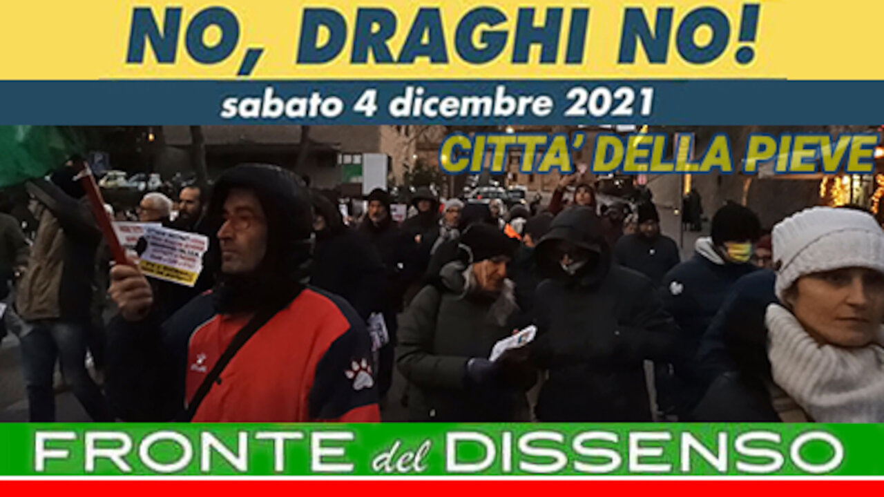 CITTA' DELLA PIEVE, 04.12.2021 - NO, DRAGHI NO! - MANIFEST. NO GREEN PASS E PER LA COSTITUZIONE (1p)