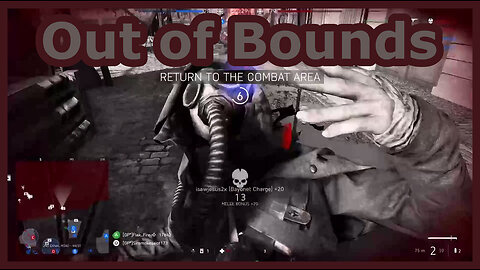 out of bounds