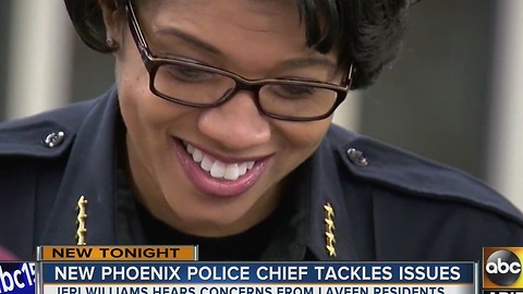 Phoenix Police Chief Jeri Williams holds âMeet and Greetâ event