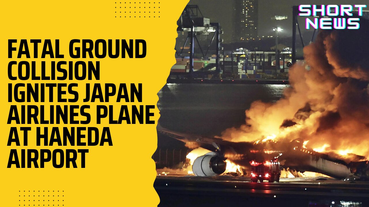 Fatal Ground Collision Ignites Japan Airlines Plane at Haneda Airport || Short News