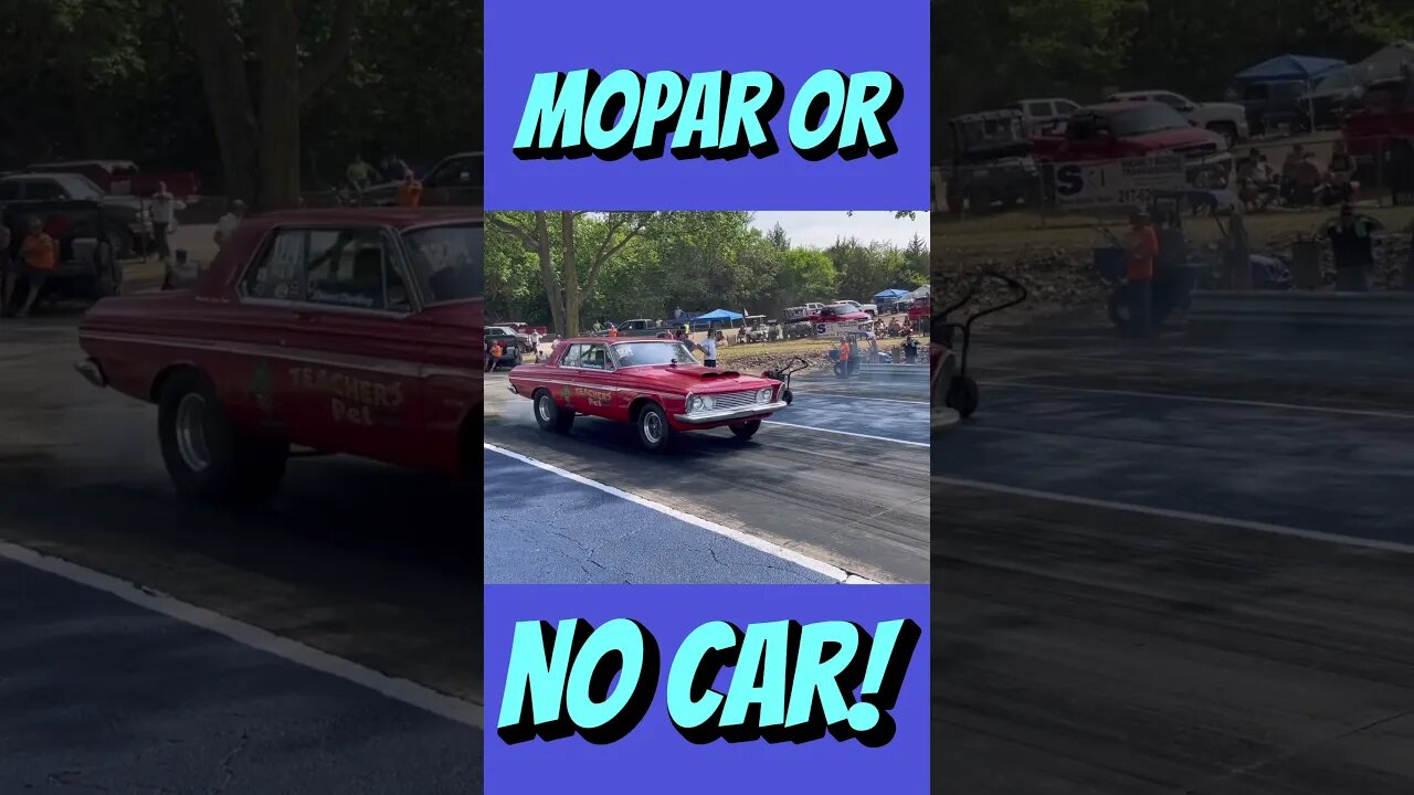 Mopar or no Car! Nostalgia Super Stock Burnouts! #shorts