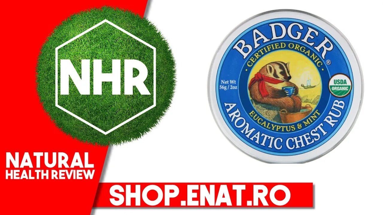 Badger Company, Aromatic Chest Rub, Eucalyptus & Mint, 2 oz (56 g)