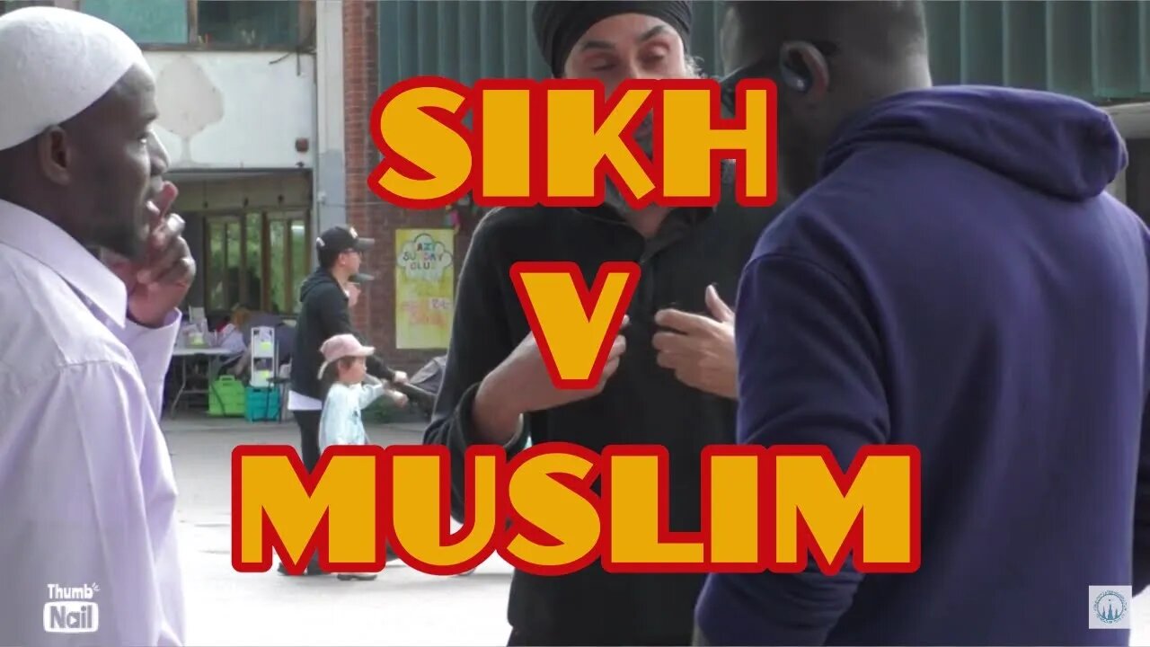 Sikh Man has a nice discussion with Muslims. Respectful chat.