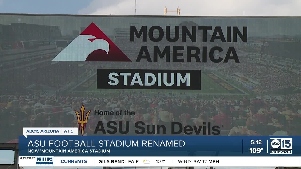 ASU announces partnership to rename football facility 'Mountain America Stadium'