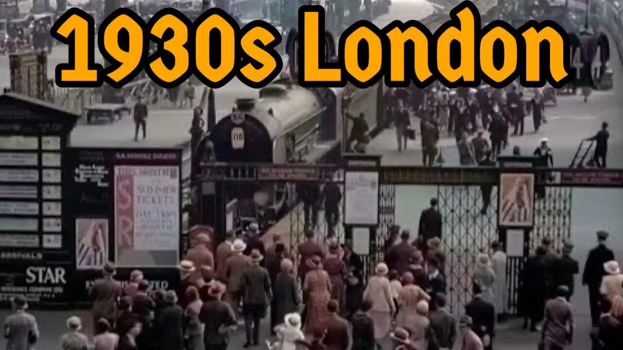 1930s London Station | Victorian Train Station | Color