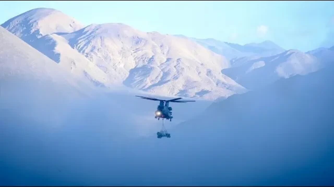 Indian Air Force CH47FI Chinook Flying Over Ladakh #indianarmy