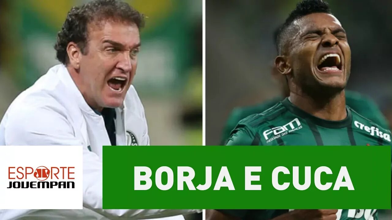 Borja volta a marcar, mas Cuca ainda tem um pé atrás com ele