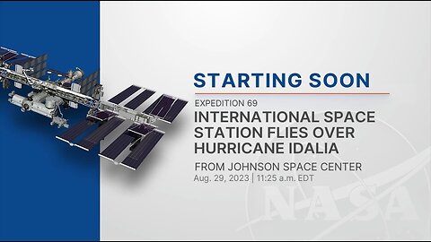 Expedition 69 Space Station Flies Over Hurricane Idalia Live