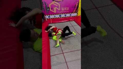 Best Funny videos 2022 😂 Trampoline Jumping #17 #shorts #poseitv