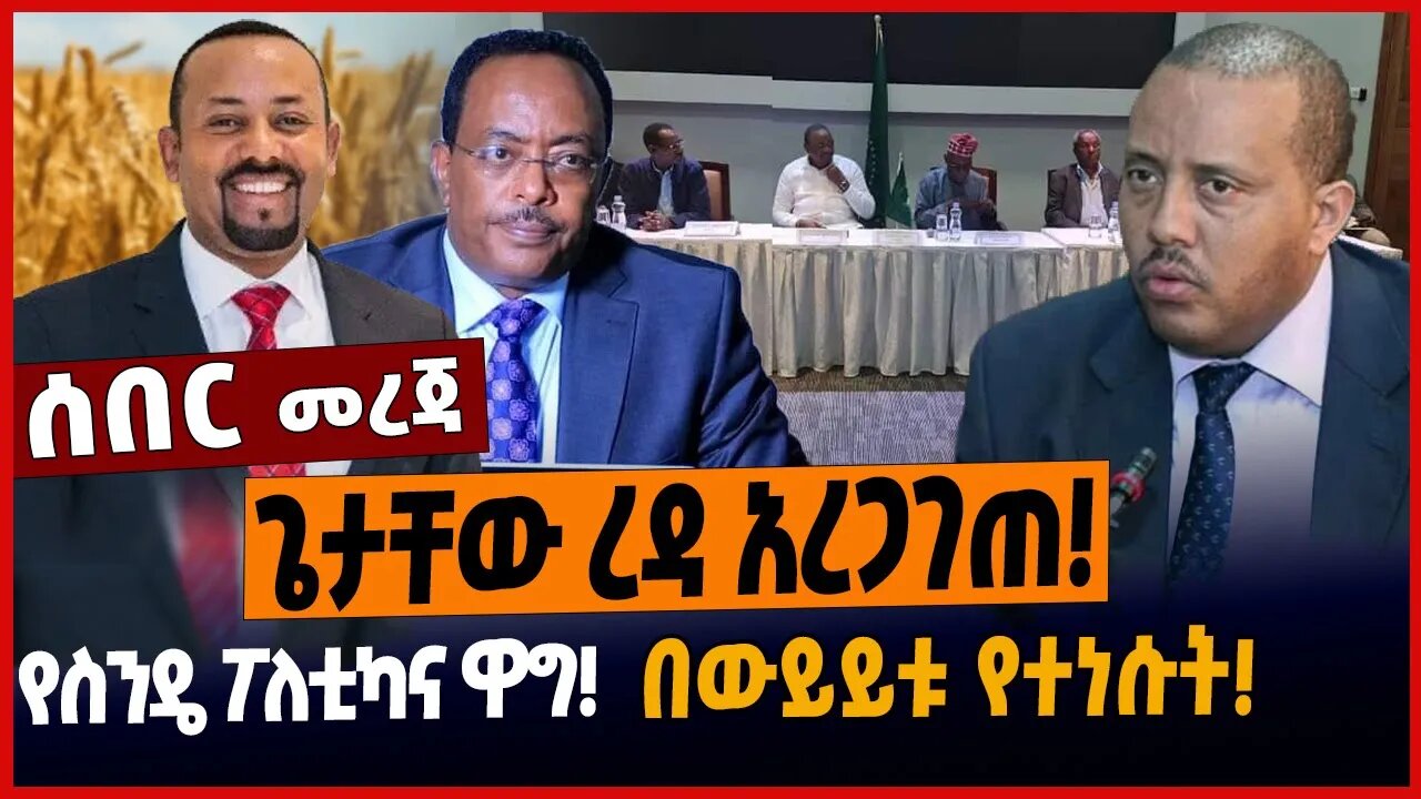 ጌታቸው ረዳ አረጋገጠ❗️የስንዴ ፖለቲካና ዋግ❗️በውይይቱ የተነሱት❗️