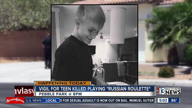 Vigil planned for Henderson teen killed playing Russian Roulette