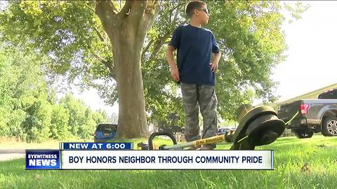 Niagara Falls boy carries on legacy of his deceased neighbor