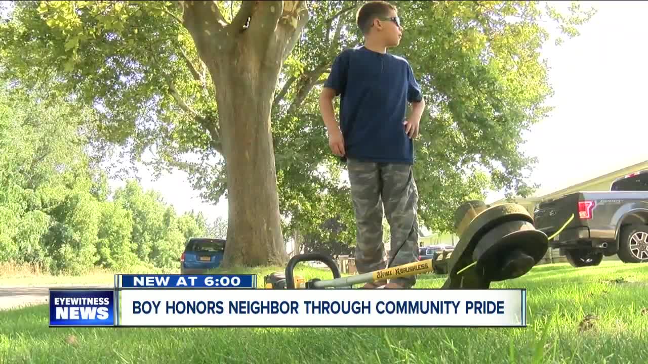 Niagara Falls boy carries on legacy of his deceased neighbor
