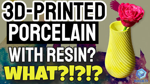 3D Printing Porcelain in Resin? WHAT?!?!?