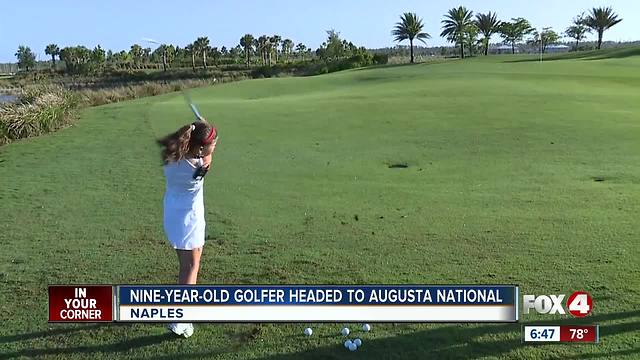 Local athlete practices for competition at Augusta National