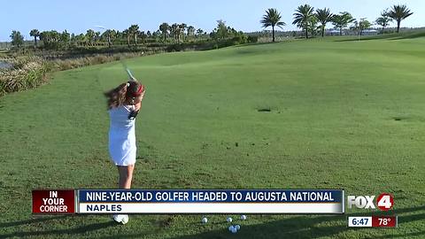 Local athlete practices for competition at Augusta National