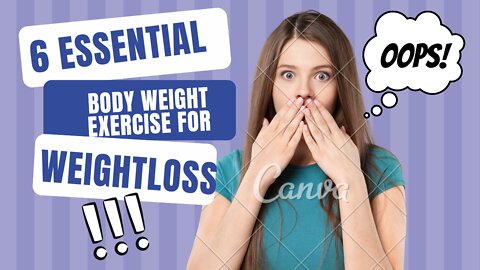 6 Essential Bodyweight Exercises for Weight Loss