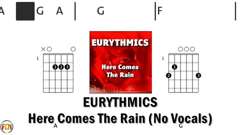 EURYTHMICS Here Comes The Rain FCN GUITAR CHORDS & LYRICS NO VOCALS