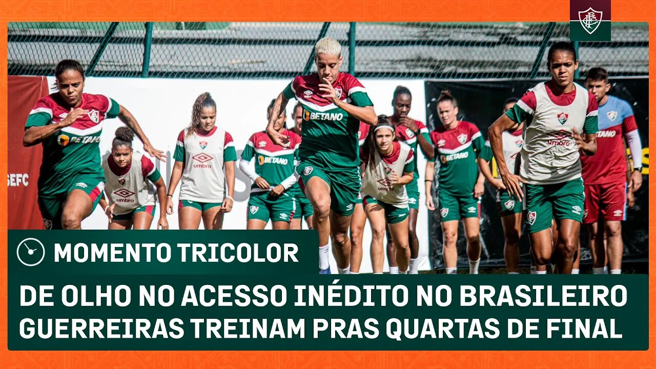 FLUMINENSE TREINA EM LARANJEIRAS SONHANDO COM O ACESSO INÉDITO NO BRASILEIRO FEMININO ADULTO