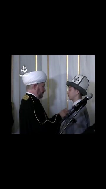 15 yr old Islam Khalilov gets the Russian Muslim Medal for help saveing 100+ people at Crocus attack