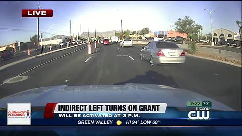 Indirect left turns to be activated on Grant Rd.