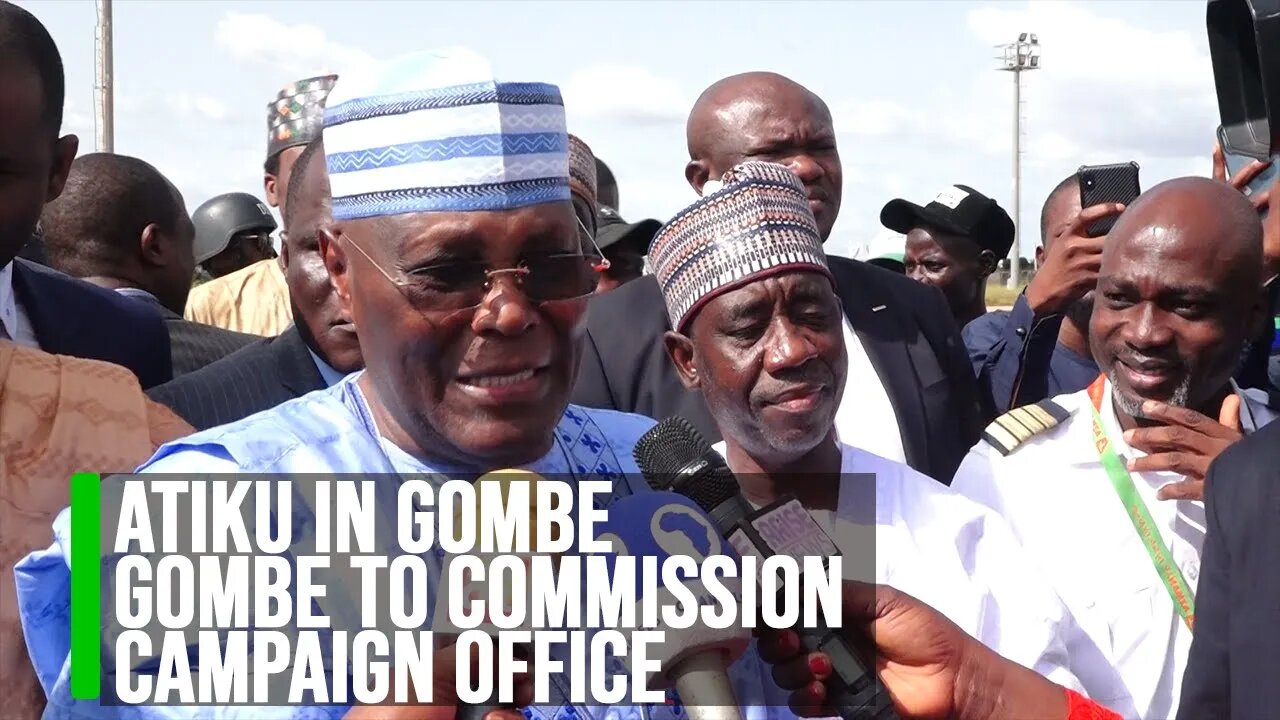 2023 Election: Atiku in Gombe to Commission Campaign Office