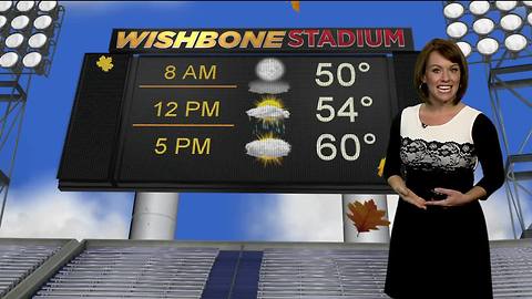 We'll all be giving thanks for more mild temperatures this Thanksgiving Day