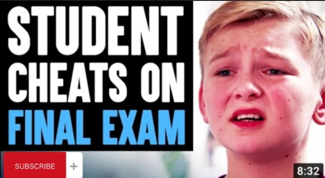 STUDENTS CHEATS ON FINAL EXAM||Instantly regret it