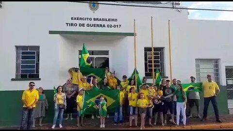 Patriotas nas ruas em Itararé - Reservista André Martins