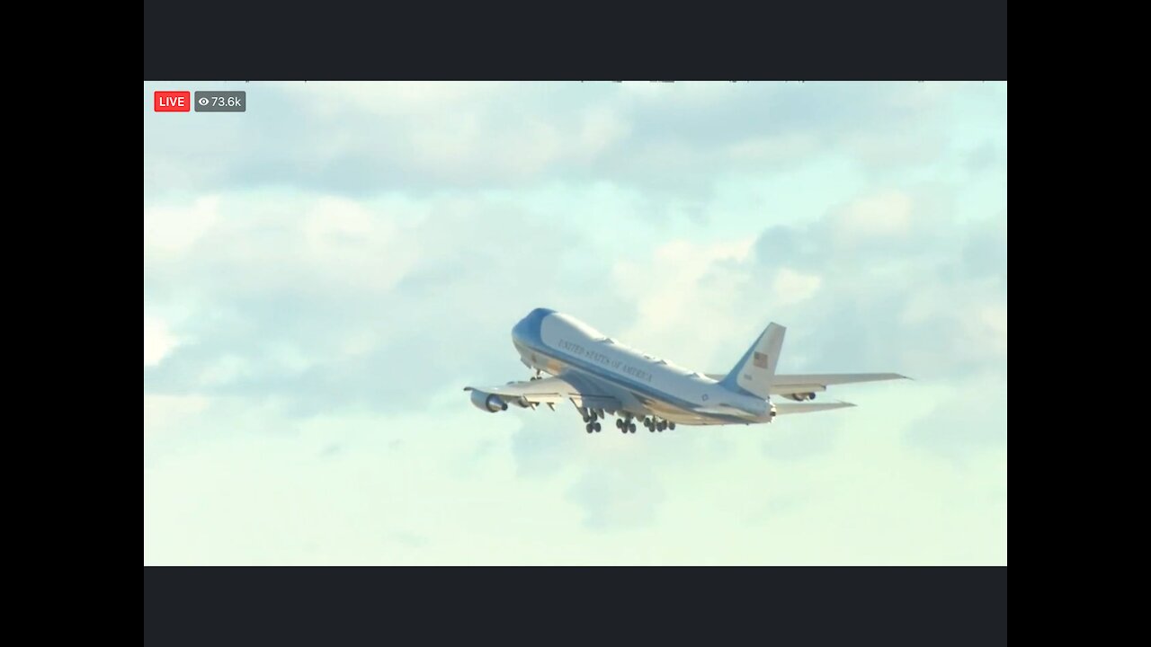 President Trump departs Joint Base Andrew’s for his final flight on Air Force One