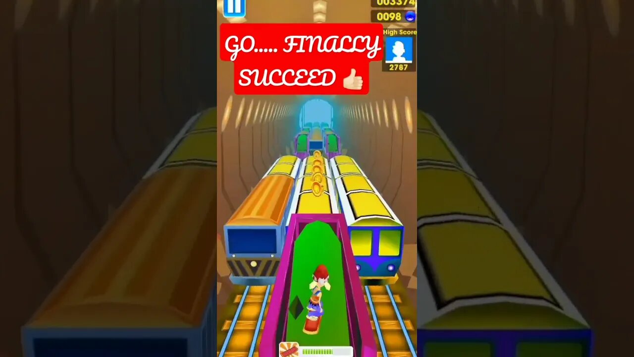 GO ... PLAY SUBWAY SURF FINALLY SUCCEED