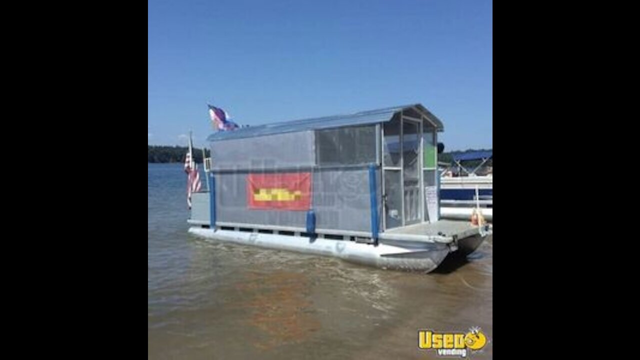 2019 All-Purpose Food Boat Floating Restaurant with 2001 - 24’ Dual Axle Trailer