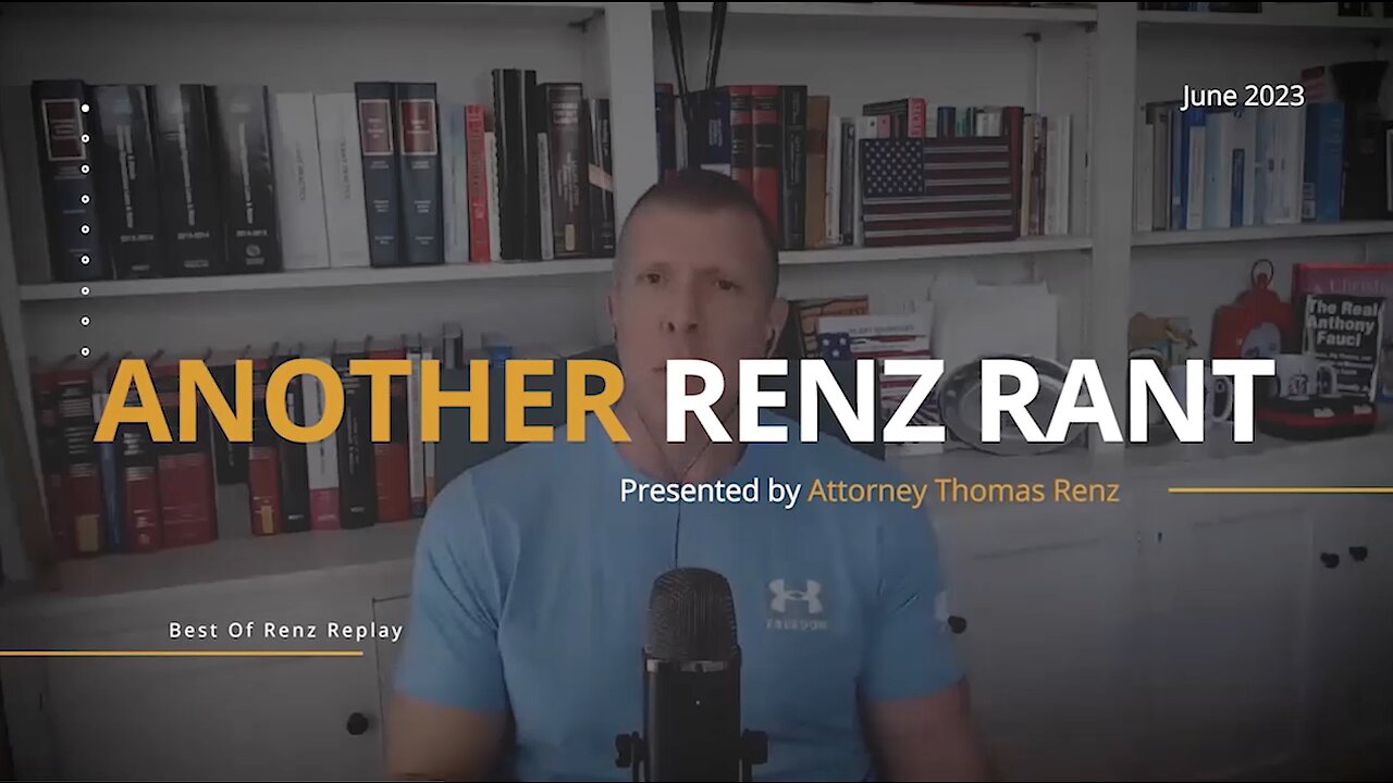 Tom Renz | **Best of Tom Renz Replay** Here Is the Proof They Lied About Masks - When Do You Trust a Liar?