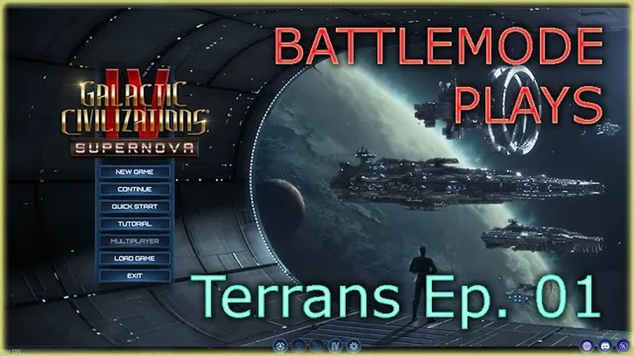 BATTLEMODE Plays | Galactic Civilizations 4: Supernova | Terrans | Ep. 01 - Game Setup and 1st Turn