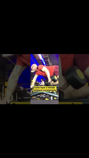 Como fazer a remada unilateral corretamente #shorts