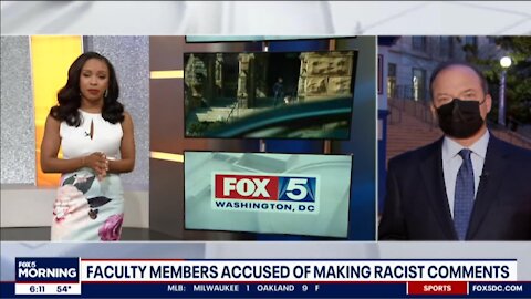 FOX 5 Leftists anchors Jeannette Reyes & Bob Barnard report fake racism at Georgetown University