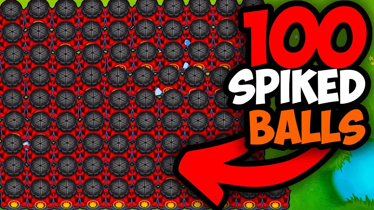 How Far Can 100 SPIKED BALLS Go In BTD 6?