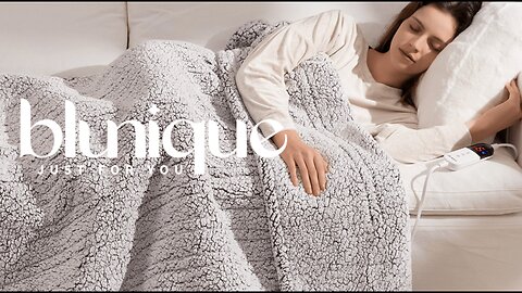 Electric Blanket Heated King Soft Double Sherpa Super Cozy