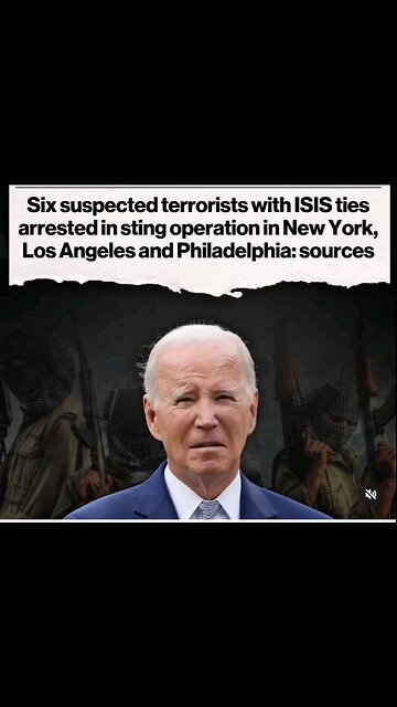 ISIS IS HERE WTF !?NOW WHAT JOE ?? ONLY 8 WERE CAUGHT BE SAFE EVERYONE THEY ARE HERE