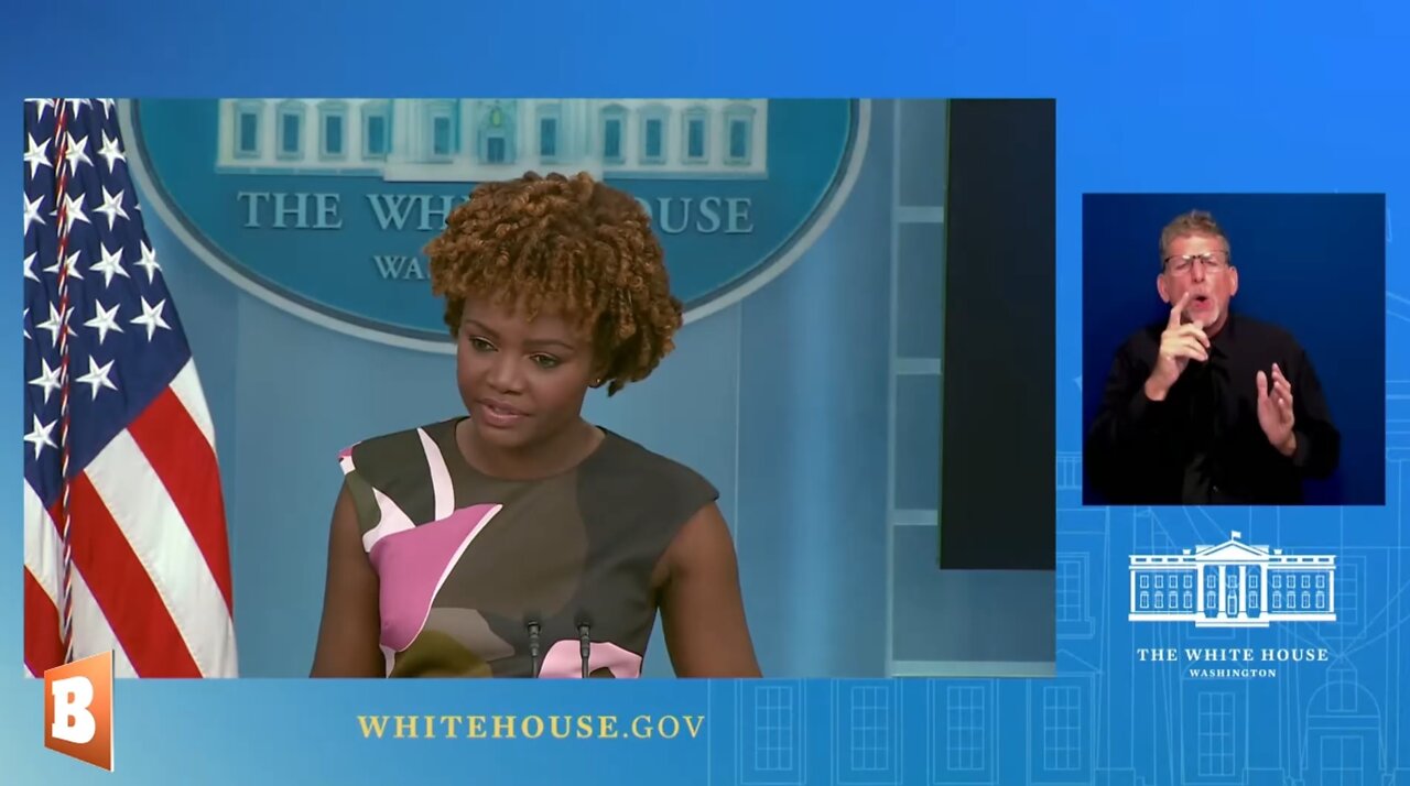 WH Press Secretary Karine Jean-Pierre speaking with reporters...