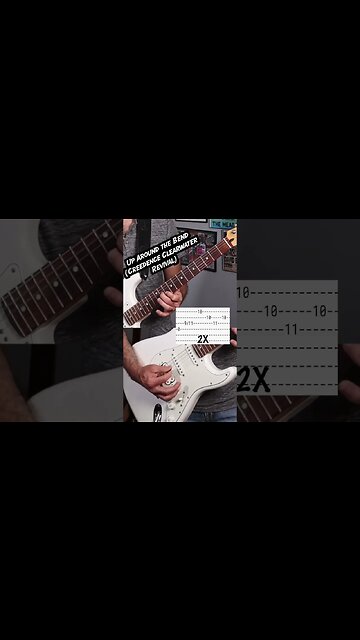 The classic guitar intro to up around the bend by CCR #shorts