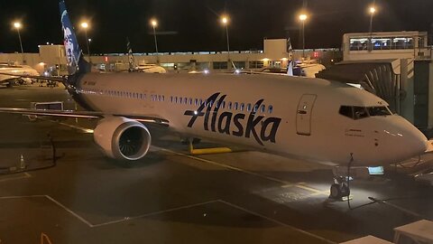 Alaska Airlines 737 MAX 9 Inaugural Flight |SEA-SAN|Economy