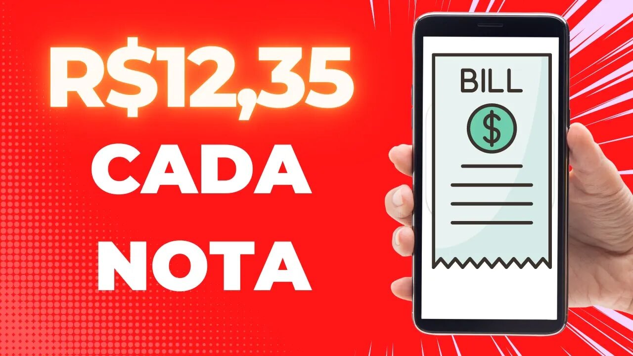 Ganhe Pix de R$12,35 Por Cada Nota Fiscal - O Melhor App Para Ganhar Dinheiro Via Pix