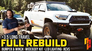 Toyota Tacoma MASSIVE overhaul! Long Travel - Bumper - Wide Body - RCVs