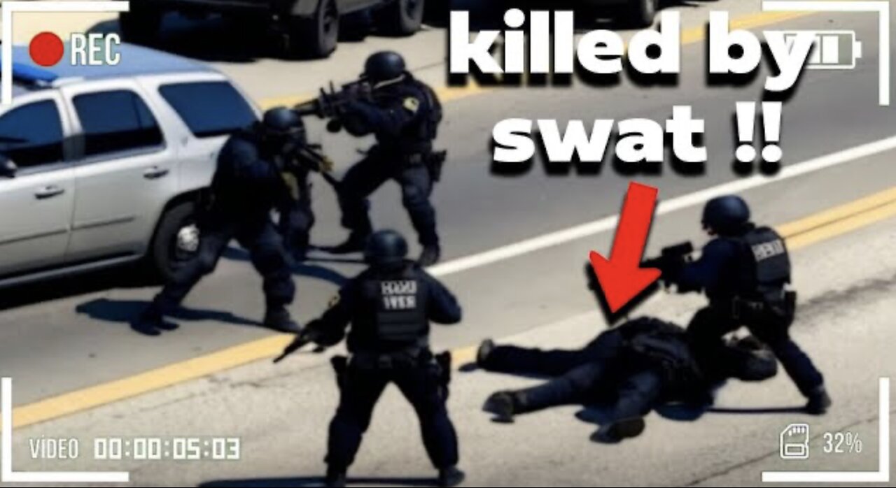 SWAT Team Take Down Armed Suspects